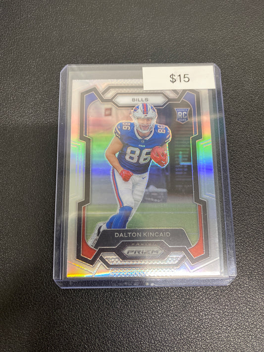 2023 NFL Prizm Dalton Kincaid Silver Rookie