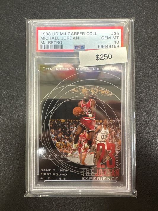 1998 Upper Deck Michael Jordan Career Collection MJ Retro PSA 10