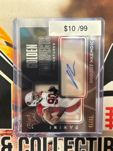 2016 Panini Black Gold NFL Robert Nkemdiche Golden Prospects Autograph /99