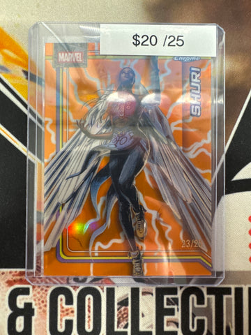 2026 Topps Chrome Marvel Shuri Storm’s Lightning Orange Refractor /25