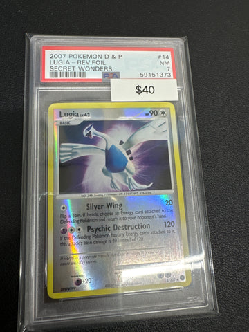 Pokemon Lugia reverse holo 14/312 PSA 7