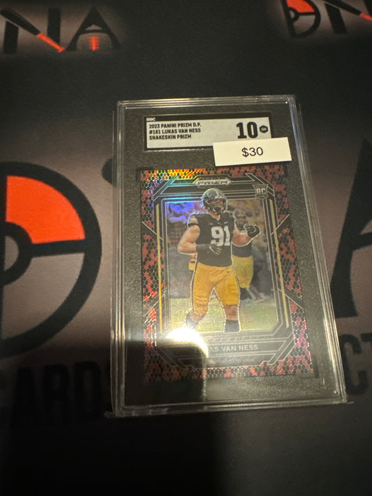 2023 Prizm Lukas Van Ness snakeskin SGC 10