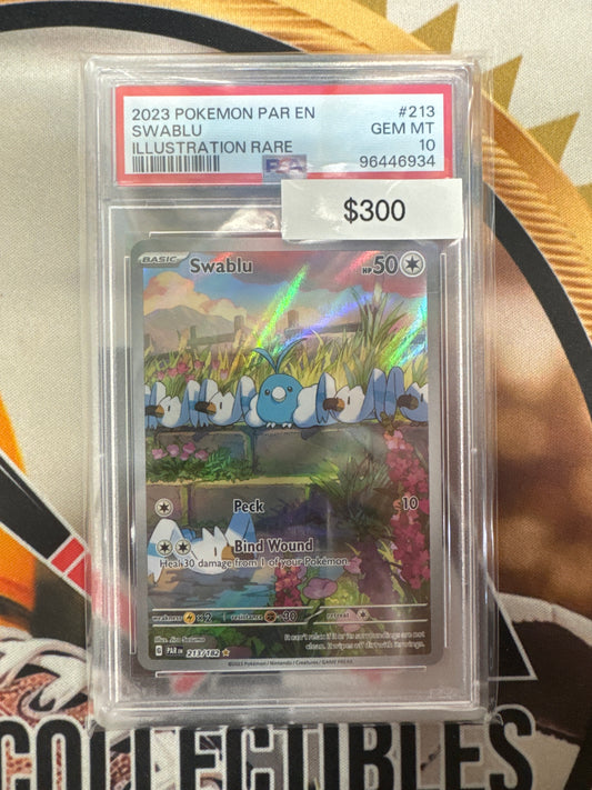 Pokemon Swablu 213/182 Paradox Rift PSA 10