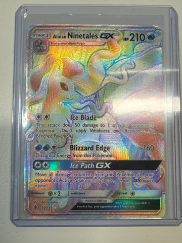 Pokémon Alolan Ninetales GX rainbow