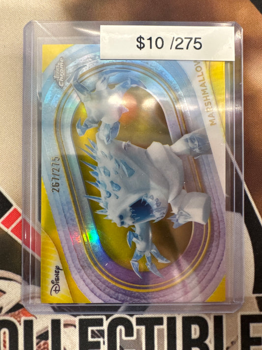 2025 Topps Chrome Disney Marshmallow Yellow Refractor /275