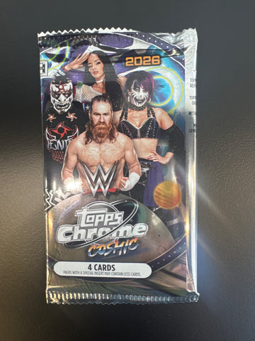 2026 Topps Chrome Cosmic WWE pack