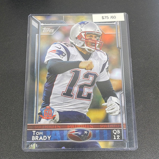 2015 NFL Topps Tom Brady Jumbo Card /60