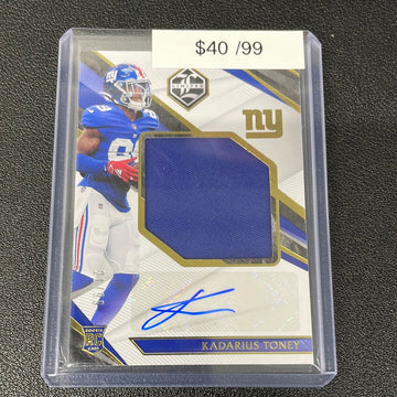 2021 NFL Kadarius Toney Limited Rookie Patch Auto /99