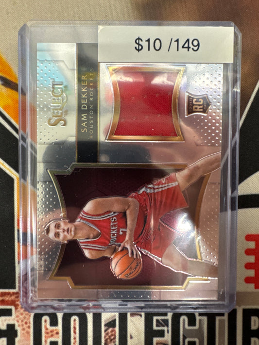 2015-16 Panini Select NBA Sam Dekker Rookie Relic /149