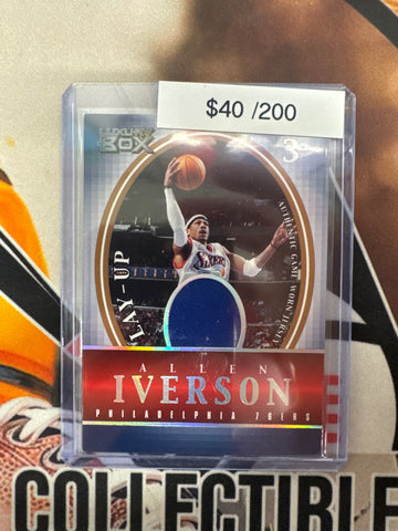 2005 Topps Luxury Box NBA Allen Iverson Lay-Up Relic /200