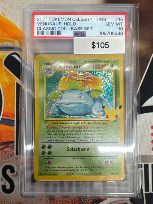 Pokémon Venusaur Celebrations Classic Collection 15/102 PSA 10