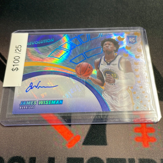 2021 Revolution James Wiseman auto /25 rookie