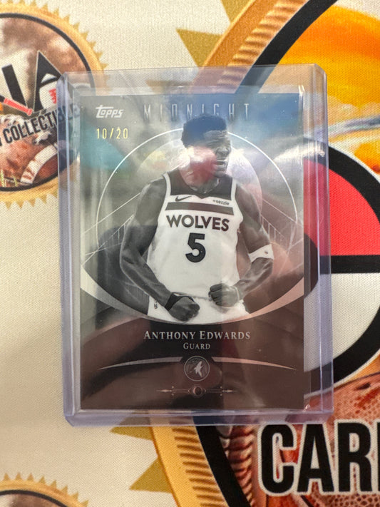 2025-26 Topps Midnight NBA Anthony Edwards Negative Refractor /20