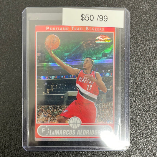 2007 Topps Chrome LaMarcus Aldridge Rookie /99