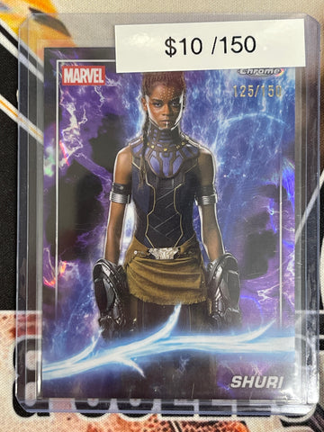 2025 Topps Chrome Marvel Studios Shuri Agatha Lava /150