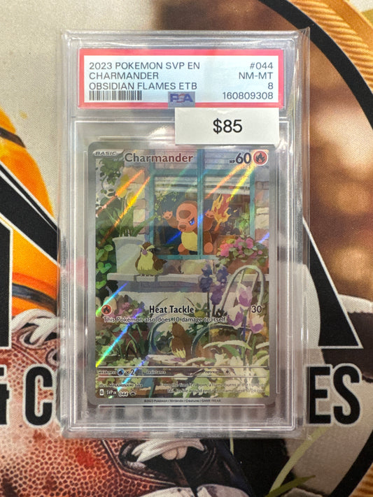 2023 Pokemon SVP English Charmander Obsidian Flames ETB 044 Promo PSA 8