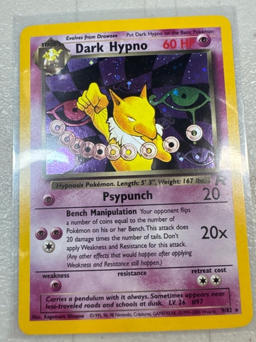 Pokémon Dark Hypno Team Rocket Holo 9/82 DM