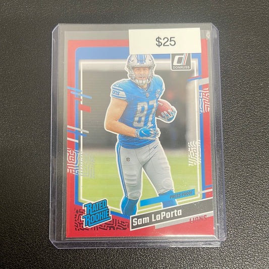 2023 NFL Donruss Sam LaPorta Red Rated Rookie