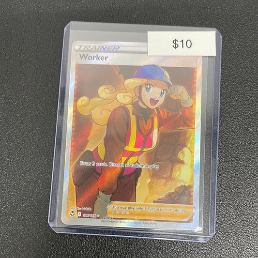 Pokémon Worker Silver Tempest Full Art 195/195