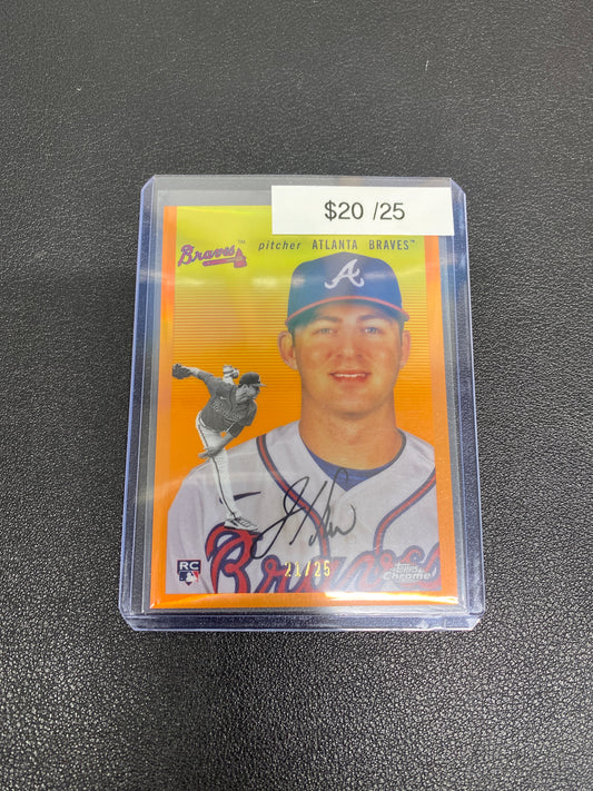 2023 MLB Topps Chrome Jared Shuster Orange Rookie /25