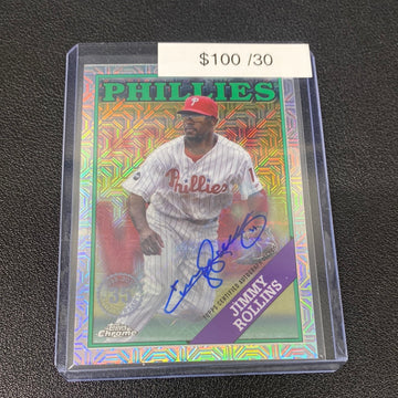 2023 Topps Chrome Jimmy Rollins auto /30