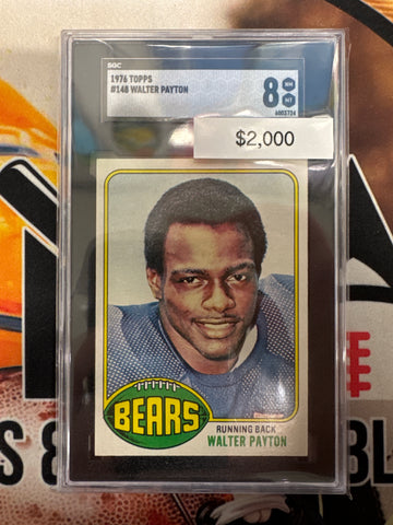 1976 Topps NFL Walter Payton Second Year SGC 8