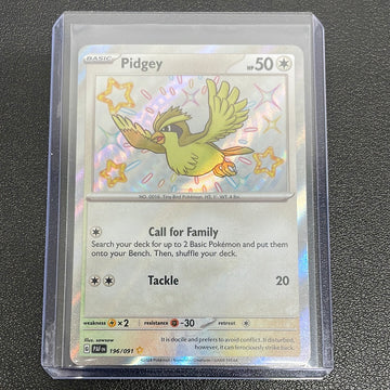 Pokémon Pidgey Shiny Rare (Paldean Fates) 196/091