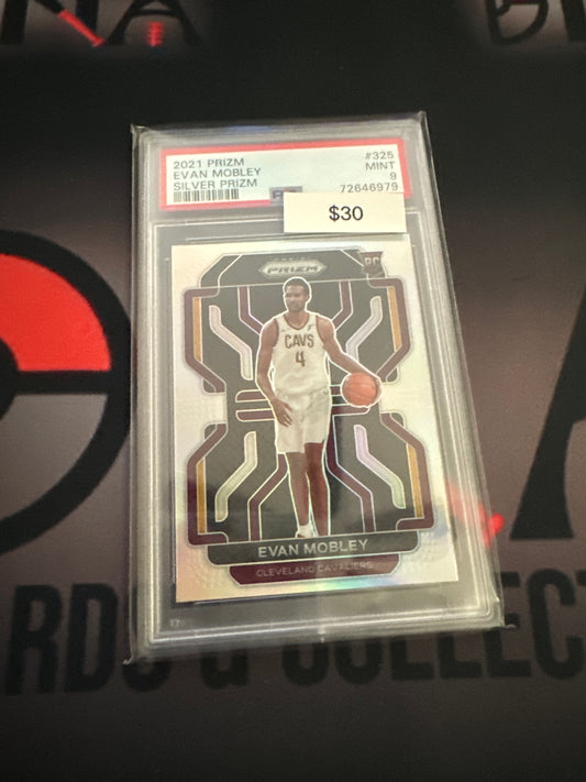 2021 Prizm Evan Mobley Silver Prizm PSA 9