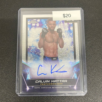 2024 UFC Topps Chrome Calvin Kattar UFC Signatures Auto