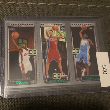 2004 Topps Carmelo Anthony & Chris Kaman & Lebron James