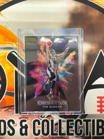 2024-25 Panini Obsidian NBA Tim Duncan Black Colorblast