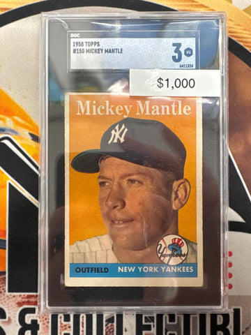 1958 Topps MLB Mickey Mantle SGC 3