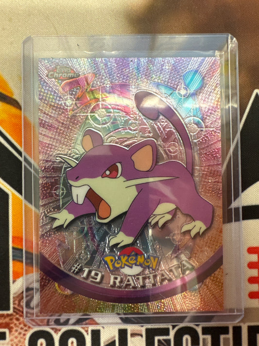 2000 Topps Chrome Pokemon Rattata TV Animation Series #19