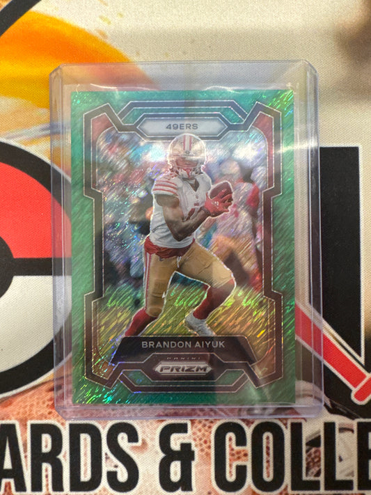 2023 Panini Prizm NFL Brandon Aiyuk Green Shimmer FOTL /5