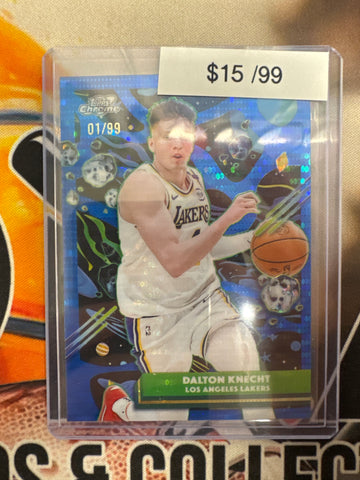 2026 Topps Chrome Cosmic NBA Dalton Knecht Blue Pulsar Refractor /99