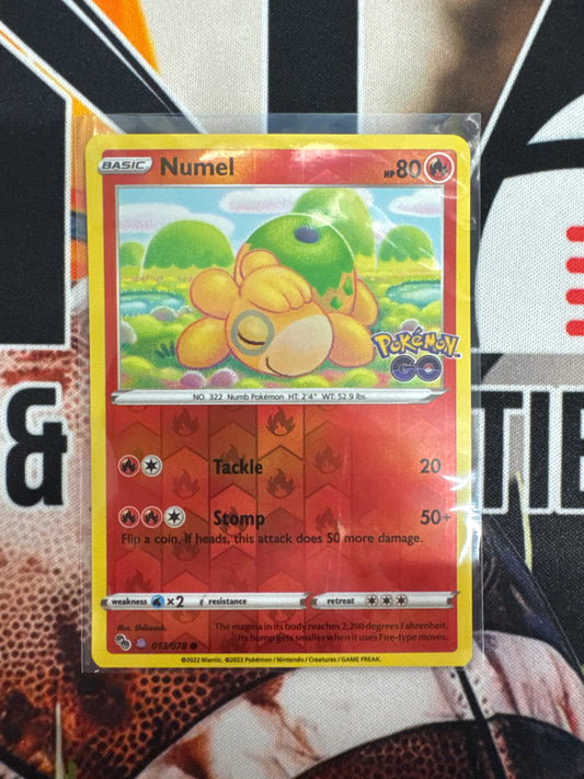 Pokemon Numel 013/078 Peelable ditto Pokemon Go