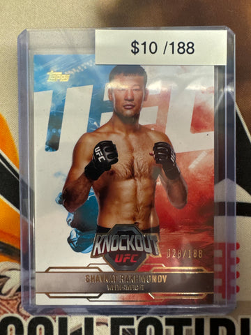 2025 Topps Knockout UFC Shavkat Rakhmonov Refractor /188