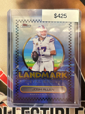 2025 Topps Finest NFL Josh Allen Landmark Metal Series SSP