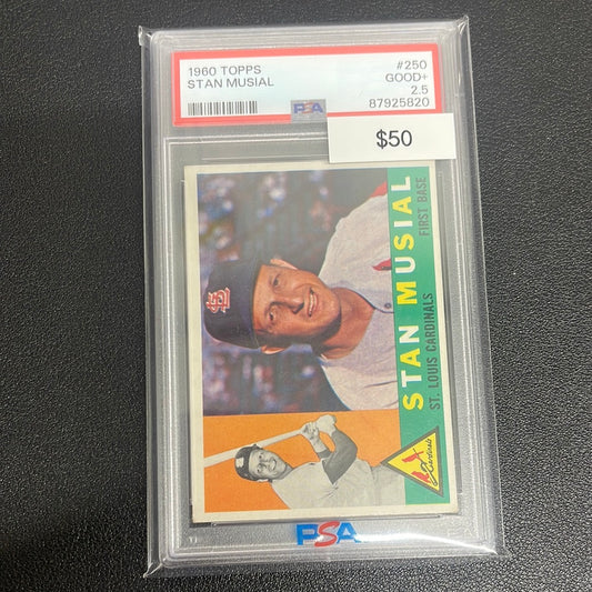 1960 MLB Topps Stan Musial PSA 2.5