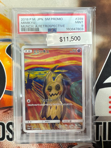 2018 Pokemon Japanese SM Promo Mimikyu 289/SM-P Munch: A Retrospective PSA 9
