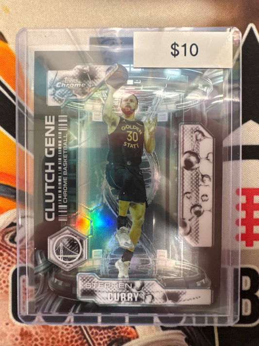 2026 Topps Chrome NBA Update Stephen Curry Clutch Gene Refractor