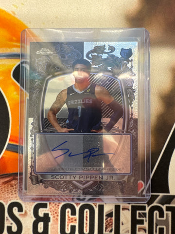 2025-26 Topps Chrome Basketball Scotty Pippen Jr. Signature Style Card