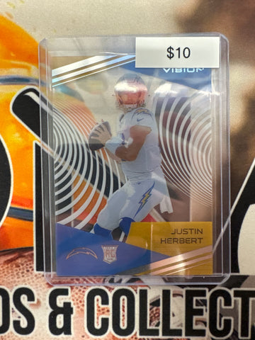 2020 Panini Chronicles NFL Justin Herbert Rookie Clear Vision