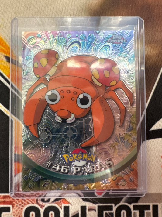2000 Topps Chrome Pokemon Paras TV Animation Series #46