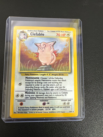 Pokémon Clefable Jungle Holo 1/64 Error