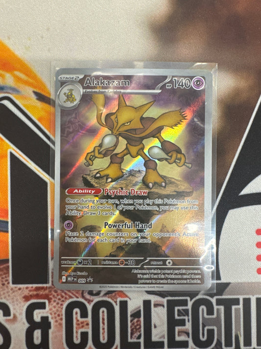 Pokémon Alakazam 009 Black Star Promo Mega Evolution