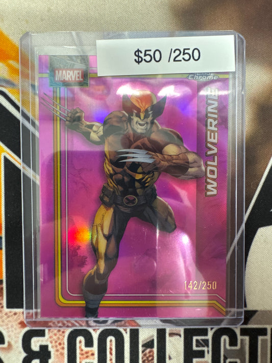 2026 Topps Chrome Marvel Wolverine Pink Refractor /250