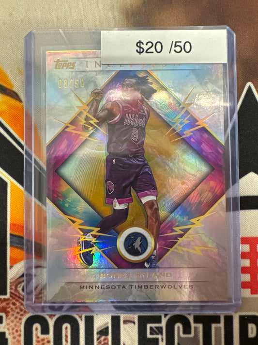 2026 Topps Inception NBA Bones Hyland Gold Electricity /50