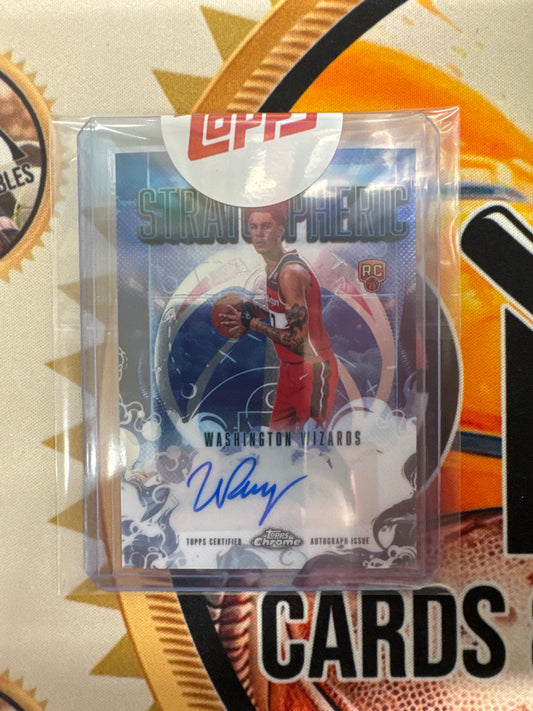 2025-26 Topps Chrome NBA Will Riley Stratospheric Signatures Rookie
