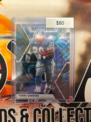 2020 Panini Mosaic NFL Barry Sanders NFL Hall Of Fame Genesis